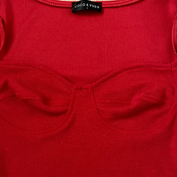 Yves & Coco crimson bodysuit - Picture 2 of 2